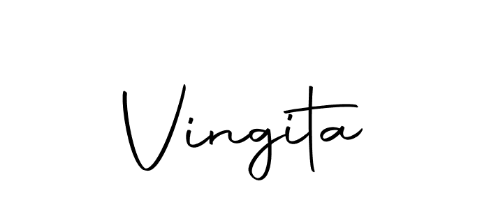 Make a beautiful signature design for name Vingita. Use this online signature maker to create a handwritten signature for free. Vingita signature style 10 images and pictures png