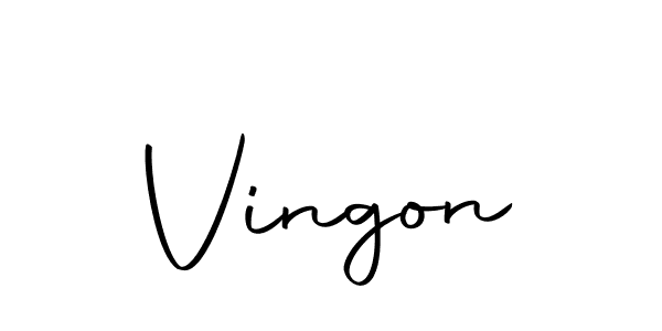 Make a beautiful signature design for name Vingon. With this signature (Autography-DOLnW) style, you can create a handwritten signature for free. Vingon signature style 10 images and pictures png