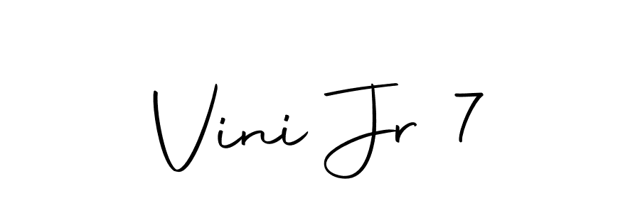 You should practise on your own different ways (Autography-DOLnW) to write your name (Vini Jr 7) in signature. don't let someone else do it for you. Vini Jr 7 signature style 10 images and pictures png