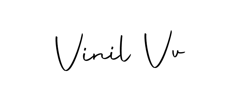Use a signature maker to create a handwritten signature online. With this signature software, you can design (Autography-DOLnW) your own signature for name Vinil Vv. Vinil Vv signature style 10 images and pictures png