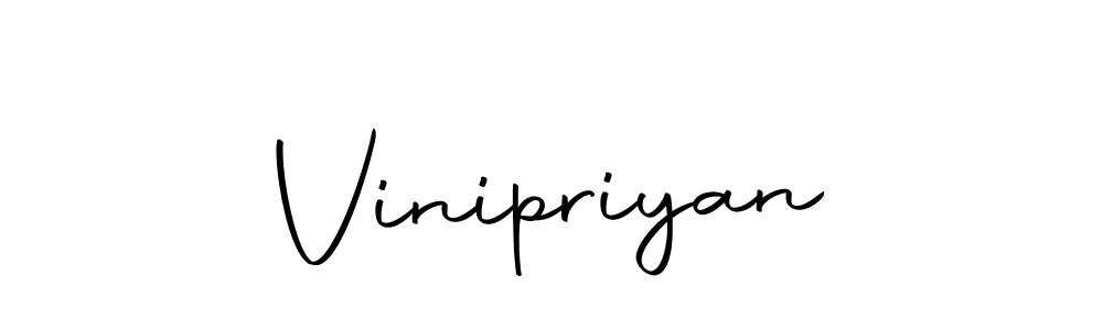 Vinipriyan stylish signature style. Best Handwritten Sign (Autography-DOLnW) for my name. Handwritten Signature Collection Ideas for my name Vinipriyan. Vinipriyan signature style 10 images and pictures png