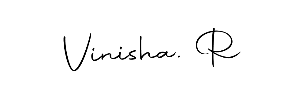 if you are searching for the best signature style for your name Vinisha. R. so please give up your signature search. here we have designed multiple signature styles  using Autography-DOLnW. Vinisha. R signature style 10 images and pictures png