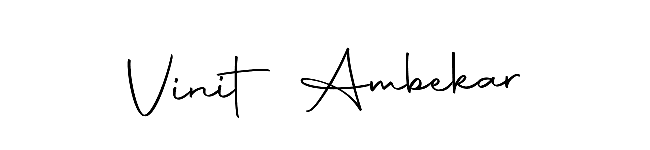 The best way (Autography-DOLnW) to make a short signature is to pick only two or three words in your name. The name Vinit Ambekar include a total of six letters. For converting this name. Vinit Ambekar signature style 10 images and pictures png