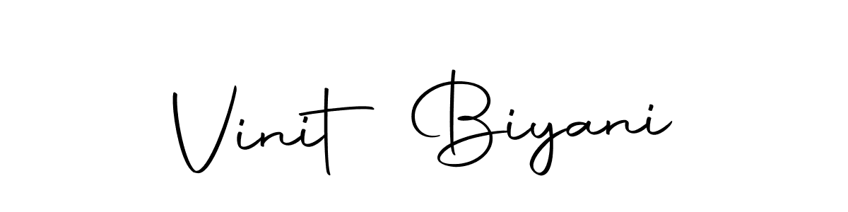 How to make Vinit Biyani signature? Autography-DOLnW is a professional autograph style. Create handwritten signature for Vinit Biyani name. Vinit Biyani signature style 10 images and pictures png