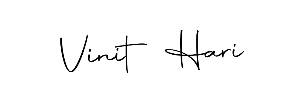 Similarly Autography-DOLnW is the best handwritten signature design. Signature creator online .You can use it as an online autograph creator for name Vinit Hari. Vinit Hari signature style 10 images and pictures png
