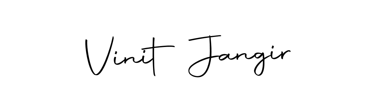 How to make Vinit Jangir signature? Autography-DOLnW is a professional autograph style. Create handwritten signature for Vinit Jangir name. Vinit Jangir signature style 10 images and pictures png