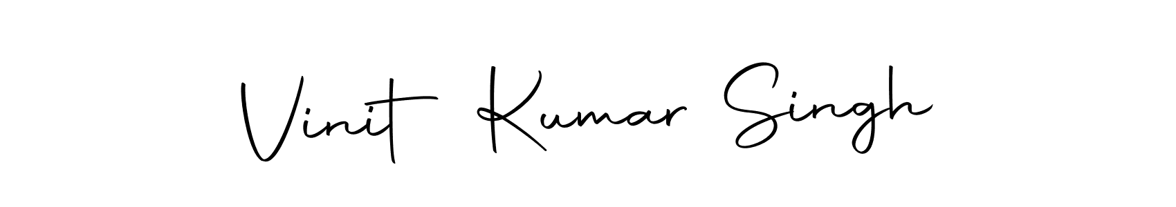 Create a beautiful signature design for name Vinit Kumar Singh. With this signature (Autography-DOLnW) fonts, you can make a handwritten signature for free. Vinit Kumar Singh signature style 10 images and pictures png