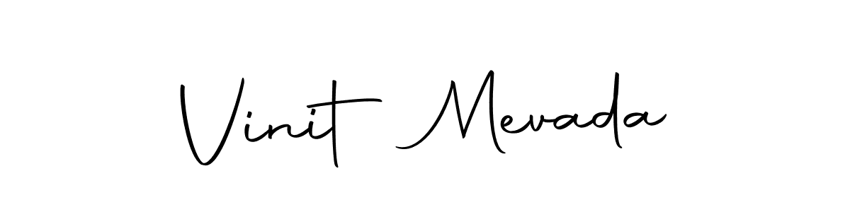 Vinit Mevada stylish signature style. Best Handwritten Sign (Autography-DOLnW) for my name. Handwritten Signature Collection Ideas for my name Vinit Mevada. Vinit Mevada signature style 10 images and pictures png