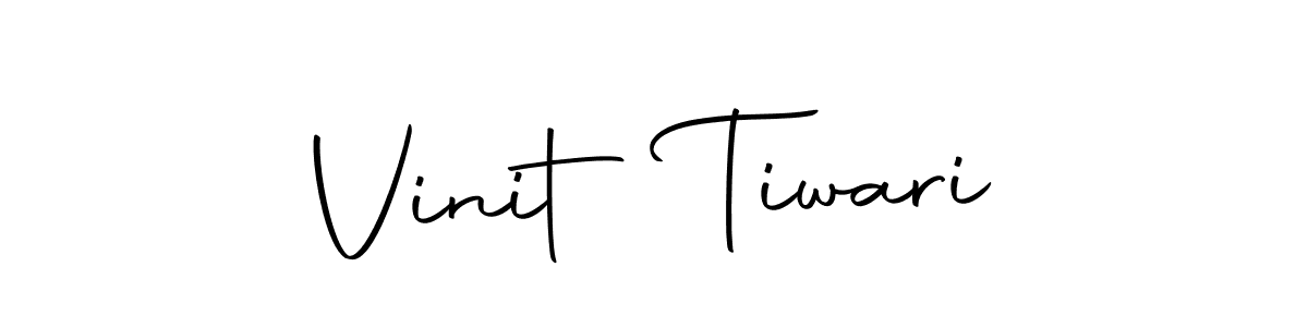 Create a beautiful signature design for name Vinit Tiwari. With this signature (Autography-DOLnW) fonts, you can make a handwritten signature for free. Vinit Tiwari signature style 10 images and pictures png