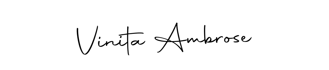 if you are searching for the best signature style for your name Vinita Ambrose. so please give up your signature search. here we have designed multiple signature styles  using Autography-DOLnW. Vinita Ambrose signature style 10 images and pictures png