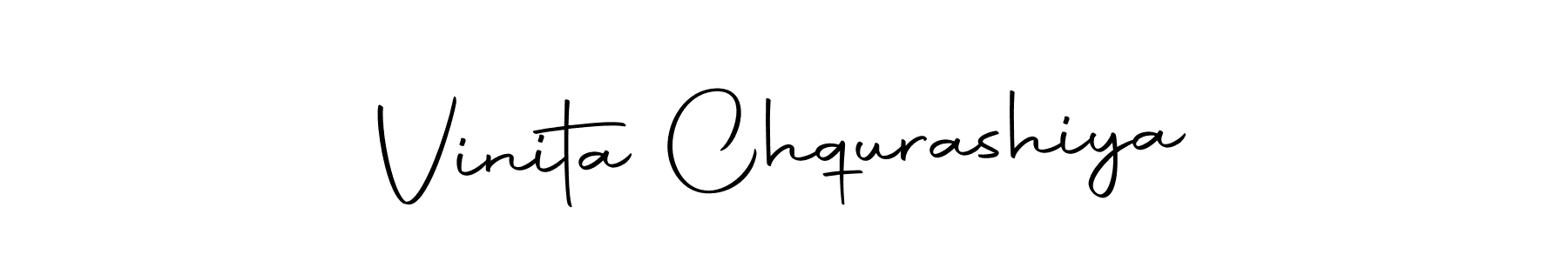 if you are searching for the best signature style for your name Vinita Chqurashiya. so please give up your signature search. here we have designed multiple signature styles  using Autography-DOLnW. Vinita Chqurashiya signature style 10 images and pictures png