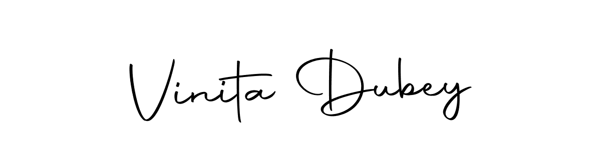 Also we have Vinita Dubey name is the best signature style. Create professional handwritten signature collection using Autography-DOLnW autograph style. Vinita Dubey signature style 10 images and pictures png