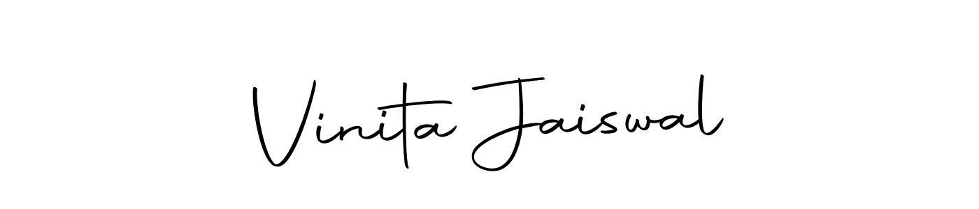 Make a beautiful signature design for name Vinita Jaiswal. With this signature (Autography-DOLnW) style, you can create a handwritten signature for free. Vinita Jaiswal signature style 10 images and pictures png