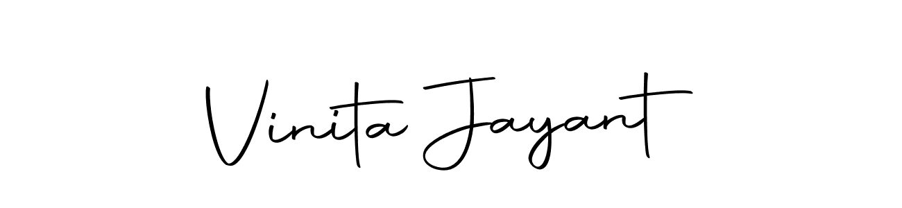 Also we have Vinita Jayant name is the best signature style. Create professional handwritten signature collection using Autography-DOLnW autograph style. Vinita Jayant signature style 10 images and pictures png