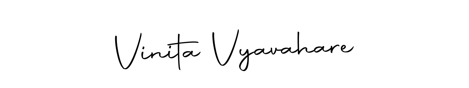 if you are searching for the best signature style for your name Vinita Vyavahare. so please give up your signature search. here we have designed multiple signature styles  using Autography-DOLnW. Vinita Vyavahare signature style 10 images and pictures png