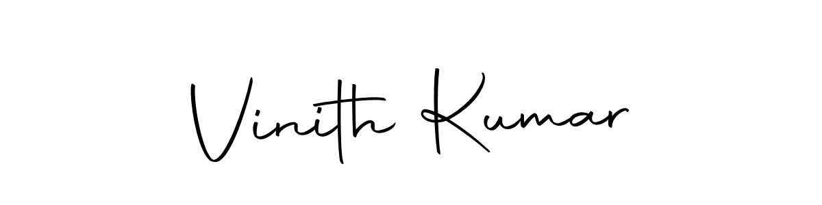 How to make Vinith Kumar signature? Autography-DOLnW is a professional autograph style. Create handwritten signature for Vinith Kumar name. Vinith Kumar signature style 10 images and pictures png