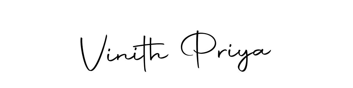 The best way (Autography-DOLnW) to make a short signature is to pick only two or three words in your name. The name Vinith Priya include a total of six letters. For converting this name. Vinith Priya signature style 10 images and pictures png