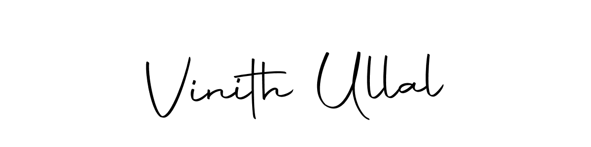 Create a beautiful signature design for name Vinith Ullal. With this signature (Autography-DOLnW) fonts, you can make a handwritten signature for free. Vinith Ullal signature style 10 images and pictures png