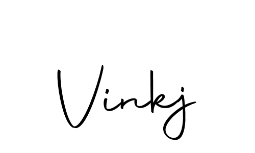 Make a beautiful signature design for name Vinkj. Use this online signature maker to create a handwritten signature for free. Vinkj signature style 10 images and pictures png