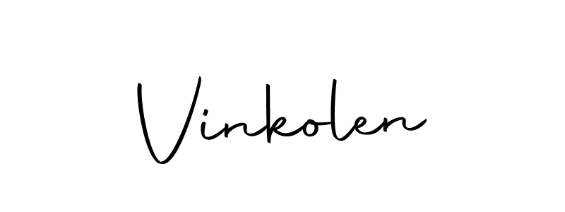 Create a beautiful signature design for name Vinkolen. With this signature (Autography-DOLnW) fonts, you can make a handwritten signature for free. Vinkolen signature style 10 images and pictures png