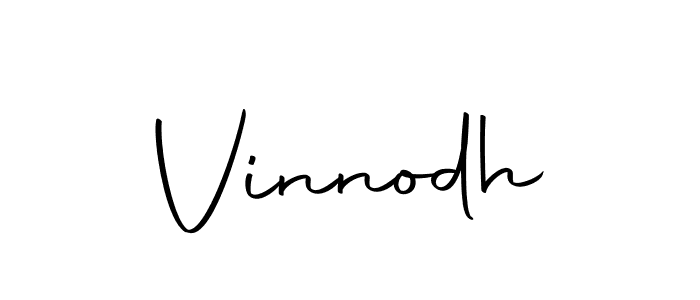 Create a beautiful signature design for name Vinnodh. With this signature (Autography-DOLnW) fonts, you can make a handwritten signature for free. Vinnodh signature style 10 images and pictures png
