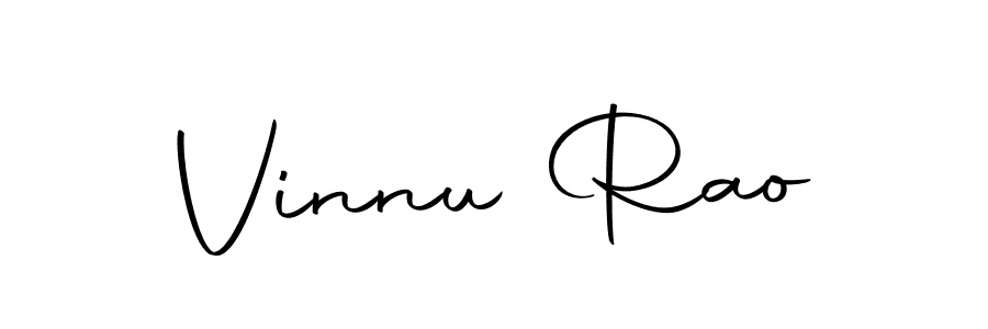 Make a beautiful signature design for name Vinnu Rao. With this signature (Autography-DOLnW) style, you can create a handwritten signature for free. Vinnu Rao signature style 10 images and pictures png