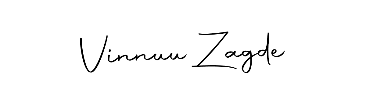 Make a beautiful signature design for name Vinnuu Zagde. Use this online signature maker to create a handwritten signature for free. Vinnuu Zagde signature style 10 images and pictures png