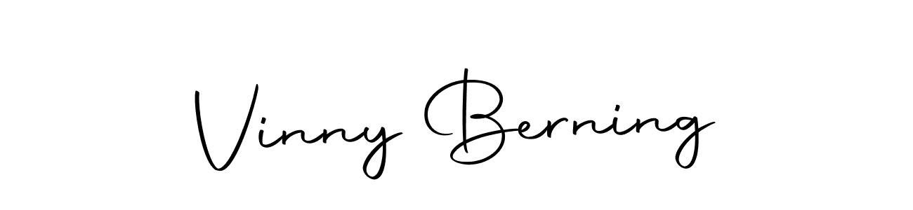 Make a beautiful signature design for name Vinny Berning. With this signature (Autography-DOLnW) style, you can create a handwritten signature for free. Vinny Berning signature style 10 images and pictures png