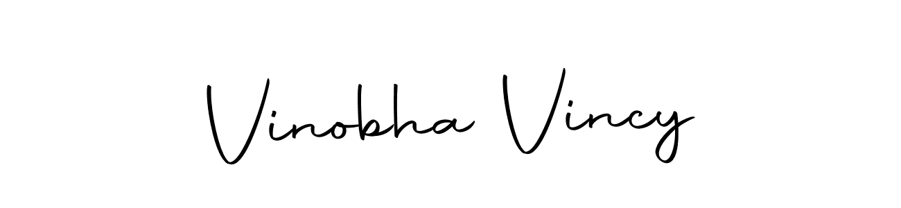 Make a beautiful signature design for name Vinobha Vincy. With this signature (Autography-DOLnW) style, you can create a handwritten signature for free. Vinobha Vincy signature style 10 images and pictures png