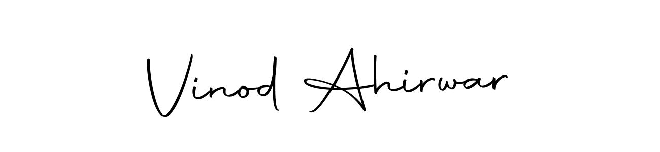 Make a short Vinod Ahirwar signature style. Manage your documents anywhere anytime using Autography-DOLnW. Create and add eSignatures, submit forms, share and send files easily. Vinod Ahirwar signature style 10 images and pictures png