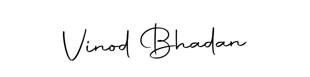 Vinod Bhadan stylish signature style. Best Handwritten Sign (Autography-DOLnW) for my name. Handwritten Signature Collection Ideas for my name Vinod Bhadan. Vinod Bhadan signature style 10 images and pictures png