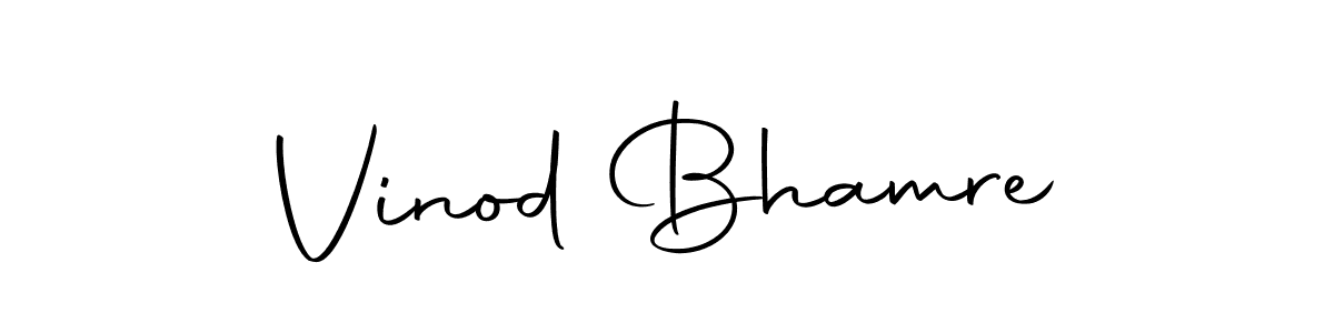How to make Vinod Bhamre signature? Autography-DOLnW is a professional autograph style. Create handwritten signature for Vinod Bhamre name. Vinod Bhamre signature style 10 images and pictures png