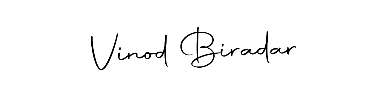 How to make Vinod Biradar name signature. Use Autography-DOLnW style for creating short signs online. This is the latest handwritten sign. Vinod Biradar signature style 10 images and pictures png