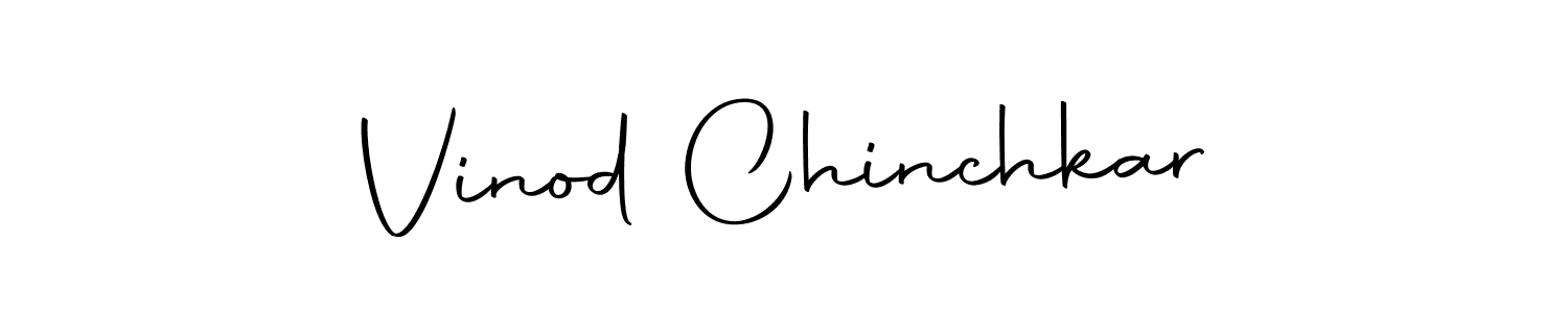 Create a beautiful signature design for name Vinod Chinchkar. With this signature (Autography-DOLnW) fonts, you can make a handwritten signature for free. Vinod Chinchkar signature style 10 images and pictures png