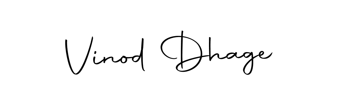 Make a short Vinod Dhage signature style. Manage your documents anywhere anytime using Autography-DOLnW. Create and add eSignatures, submit forms, share and send files easily. Vinod Dhage signature style 10 images and pictures png