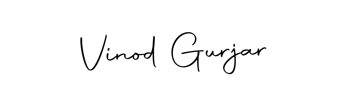 Also we have Vinod Gurjar name is the best signature style. Create professional handwritten signature collection using Autography-DOLnW autograph style. Vinod Gurjar signature style 10 images and pictures png