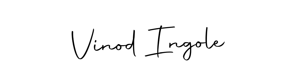 Make a beautiful signature design for name Vinod Ingole. With this signature (Autography-DOLnW) style, you can create a handwritten signature for free. Vinod Ingole signature style 10 images and pictures png