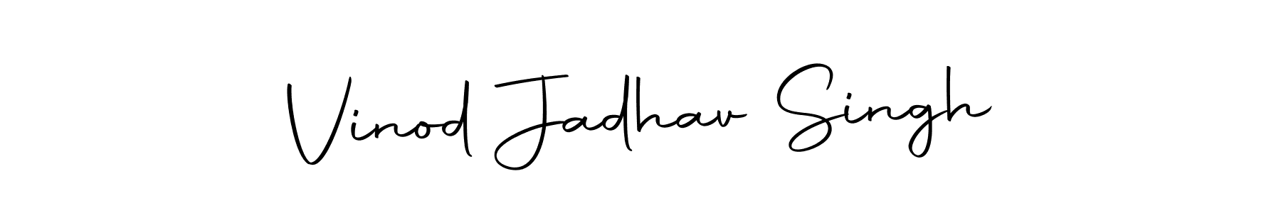 if you are searching for the best signature style for your name Vinod Jadhav Singh. so please give up your signature search. here we have designed multiple signature styles  using Autography-DOLnW. Vinod Jadhav Singh signature style 10 images and pictures png