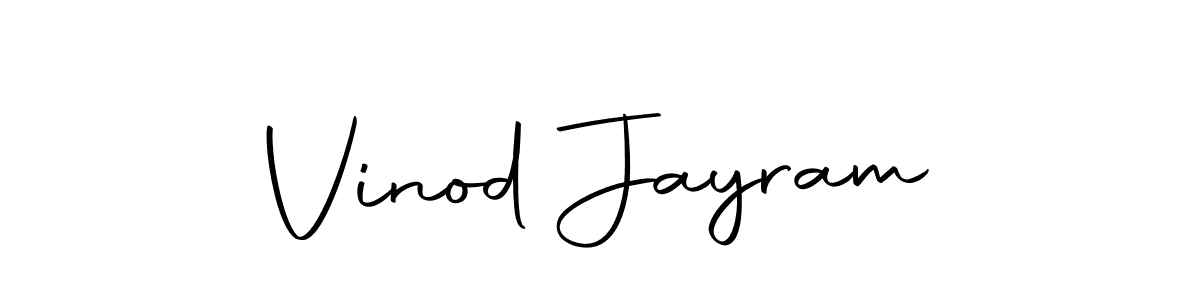 Design your own signature with our free online signature maker. With this signature software, you can create a handwritten (Autography-DOLnW) signature for name Vinod Jayram. Vinod Jayram signature style 10 images and pictures png