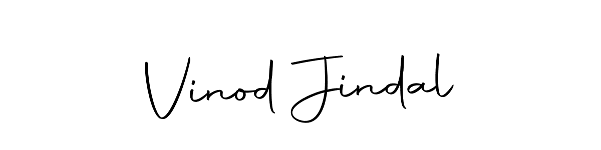 Design your own signature with our free online signature maker. With this signature software, you can create a handwritten (Autography-DOLnW) signature for name Vinod Jindal. Vinod Jindal signature style 10 images and pictures png