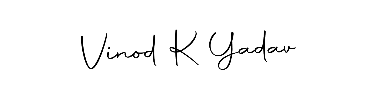 Vinod K Yadav stylish signature style. Best Handwritten Sign (Autography-DOLnW) for my name. Handwritten Signature Collection Ideas for my name Vinod K Yadav. Vinod K Yadav signature style 10 images and pictures png