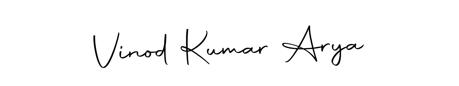 How to make Vinod Kumar Arya signature? Autography-DOLnW is a professional autograph style. Create handwritten signature for Vinod Kumar Arya name. Vinod Kumar Arya signature style 10 images and pictures png