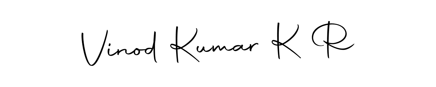 Make a beautiful signature design for name Vinod Kumar K R. Use this online signature maker to create a handwritten signature for free. Vinod Kumar K R signature style 10 images and pictures png