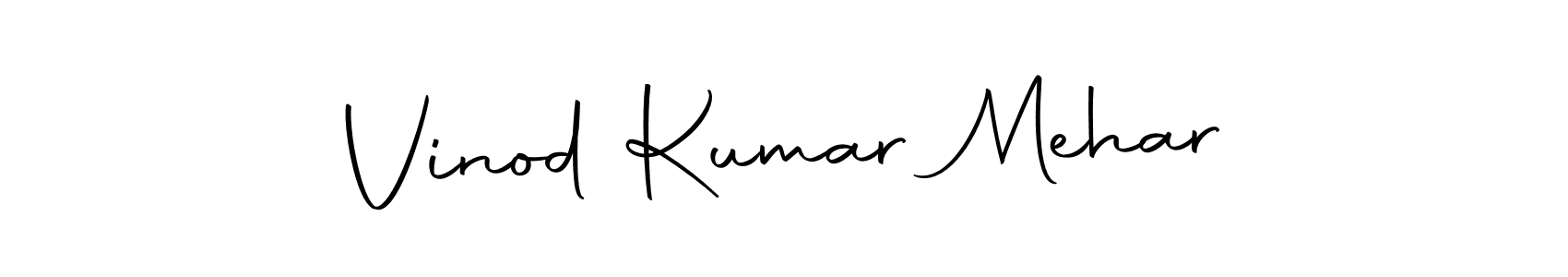 Make a short Vinod Kumar Mehar signature style. Manage your documents anywhere anytime using Autography-DOLnW. Create and add eSignatures, submit forms, share and send files easily. Vinod Kumar Mehar signature style 10 images and pictures png