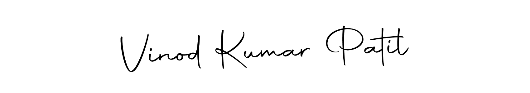 How to make Vinod Kumar Patil name signature. Use Autography-DOLnW style for creating short signs online. This is the latest handwritten sign. Vinod Kumar Patil signature style 10 images and pictures png