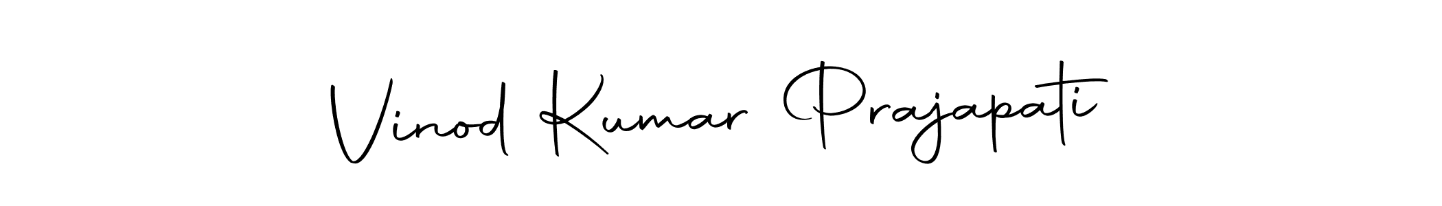 Make a short Vinod Kumar Prajapati signature style. Manage your documents anywhere anytime using Autography-DOLnW. Create and add eSignatures, submit forms, share and send files easily. Vinod Kumar Prajapati signature style 10 images and pictures png