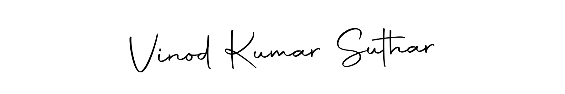 How to make Vinod Kumar Suthar signature? Autography-DOLnW is a professional autograph style. Create handwritten signature for Vinod Kumar Suthar name. Vinod Kumar Suthar signature style 10 images and pictures png