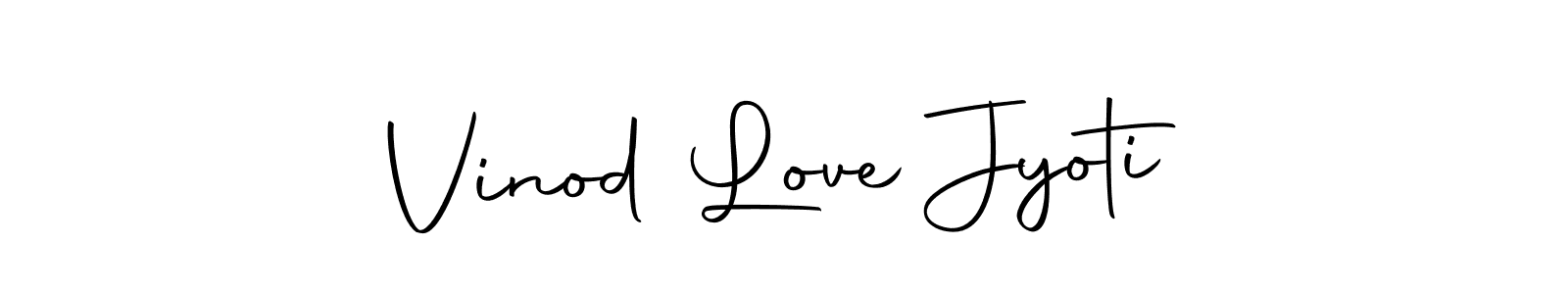 Design your own signature with our free online signature maker. With this signature software, you can create a handwritten (Autography-DOLnW) signature for name Vinod Love Jyoti. Vinod Love Jyoti signature style 10 images and pictures png
