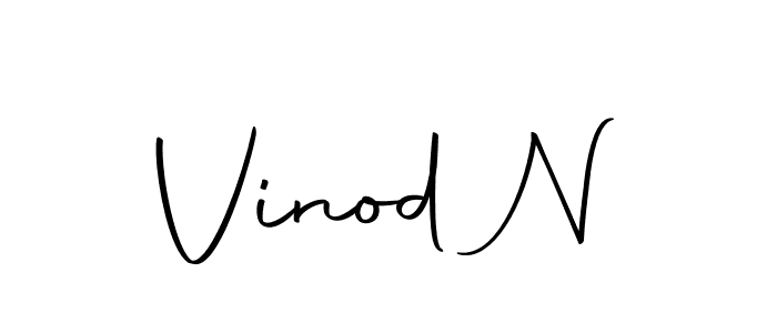 if you are searching for the best signature style for your name Vinod N. so please give up your signature search. here we have designed multiple signature styles  using Autography-DOLnW. Vinod N signature style 10 images and pictures png