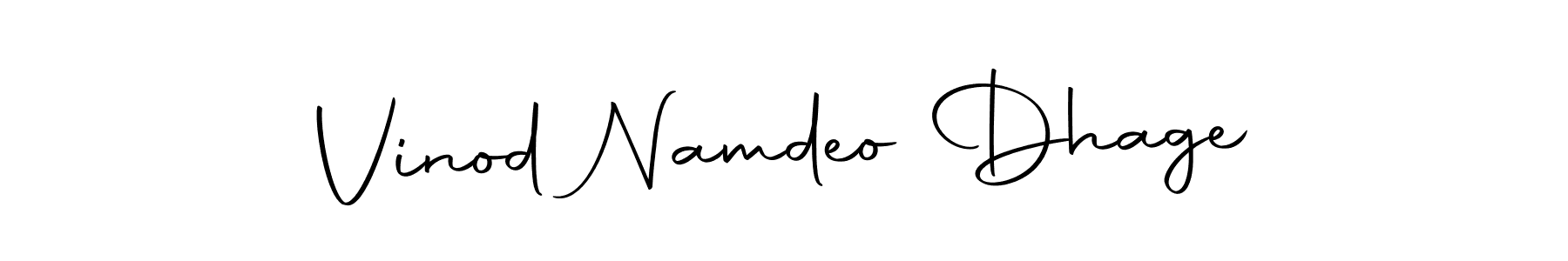 Make a short Vinod Namdeo Dhage signature style. Manage your documents anywhere anytime using Autography-DOLnW. Create and add eSignatures, submit forms, share and send files easily. Vinod Namdeo Dhage signature style 10 images and pictures png